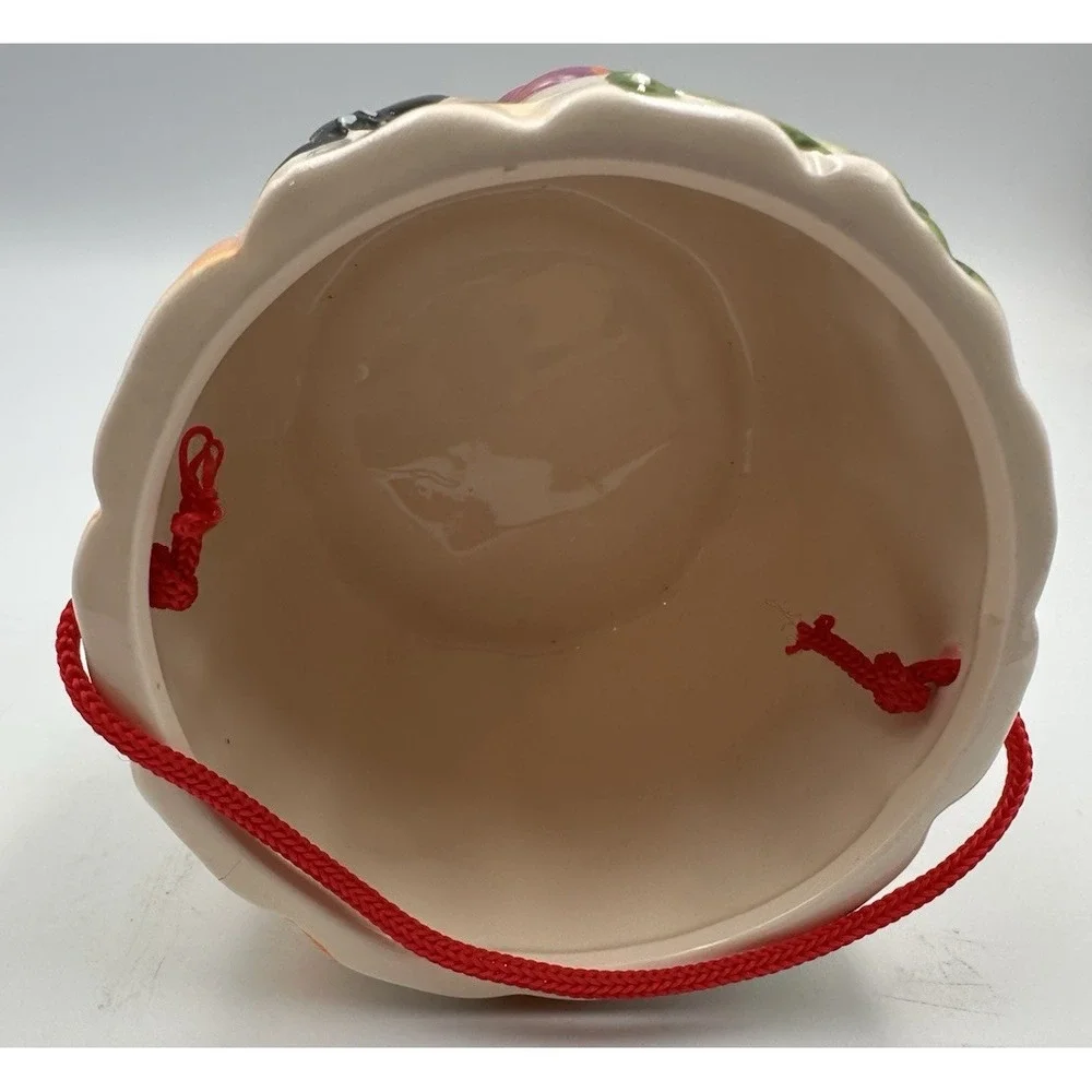 Royal Norfolk Halloween Hand painted basket bowl ceramic 3